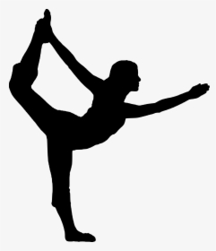 Yoga Vriksasana Silhouette Exercise - Yoga Poses Black And White, HD Png Download, Free Download