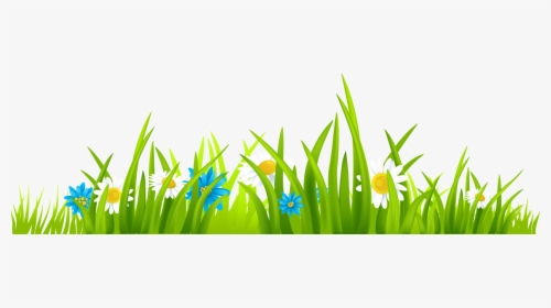 Clipart Border Spring - Grass Clipart, HD Png Download, Free Download