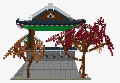 Korean Temple Png , Png Download - Buddhist Temple Made Out Of Legos, Transparent Png, Free Download