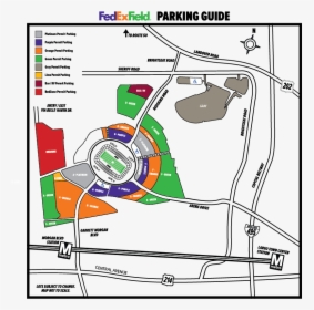 Fedex Field Parking Map, HD Png Download, Free Download