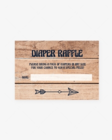 Printable Baby Shower Diaper Raffle Tickets For Rustic - Rustic Diaper Raffle Tickets, HD Png Download, Free Download