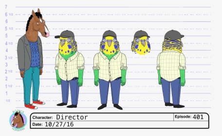 Bojack Horseman Character Sheet, HD Png Download, Free Download