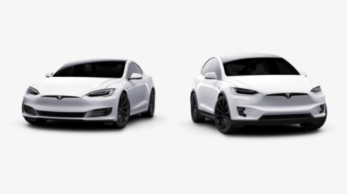 Car Background Tesla Transparent - Tesla Model X White Background, HD Png Download, Free Download