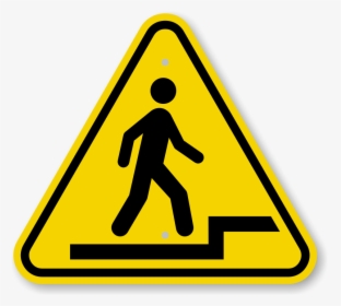 Step Up Warning Sign, HD Png Download, Free Download
