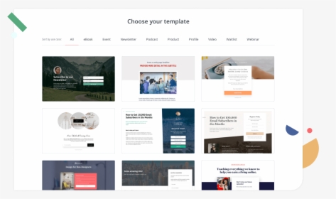 Use A Clean Landing Page Template - Convertkit Design System, HD Png Download, Free Download