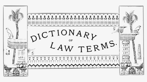 Dictionary Of Law Terms Label Vector Image - Line Art, HD Png Download, Free Download