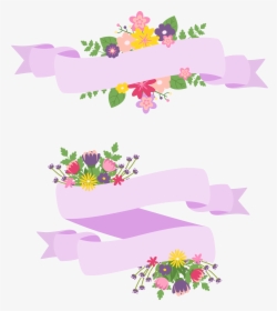 Hand Painted Cartoon Handpainted - Purple Flower Label Png, Transparent Png, Free Download