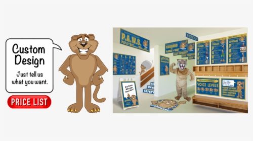 Elementary School Clip Art Cougar Mascot, HD Png Download, Free Download