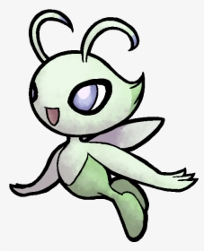 A Few Days Ago My Internet Went Out So Have A Celebi - Cartoon, HD Png Download, Free Download