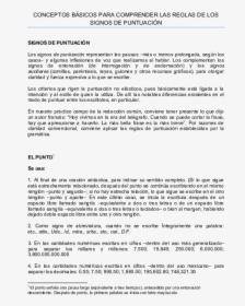 Document , Png Download - Signos De Puntuacion Basicos Mexicanos, Transparent Png, Free Download
