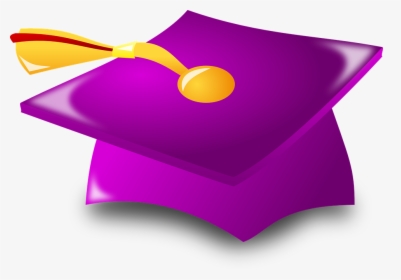 Purple Graduation Cap Clipart, HD Png Download, Free Download