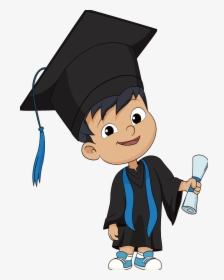 Graduation Kid Illustration, HD Png Download, Free Download