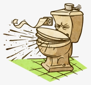 Dirty Floor Clipart Png Clip Art Library - Flush The Toilet Cartoon, Transparent Png, Free Download