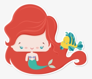 Transparent Mermaid Tail Silhouette Png - Adesivo Pequena Sereia Baby, Png Download, Free Download