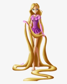 Imagens Png Para Photoshop - Rapunzel Holding Her Hair, Transparent Png, Free Download