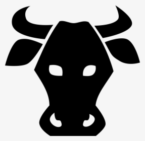 Limousin Cattle Bull Stencil Clip Art - Cow Head Silhouette Png, Transparent Png, Free Download