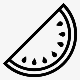 Icon Free Download Png - Black And White Watermelons, Transparent Png, Free Download