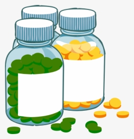 Green And Yellow Tablets Svg Clip Arts - Transparent Medicine Clipart, HD Png Download, Free Download