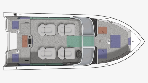 Floorplan-overhead 136449 - 2016 Crestliner Superhawk 1850, HD Png Download, Free Download