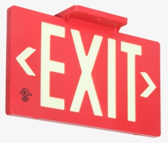 Photoluminescent Fire Safety Exit Signs - Sign, HD Png Download, Free Download