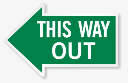 Thumb Image - Exit This Way Signage, HD Png Download, Free Download