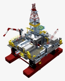 Semisubmersible Platforms In Oil & Gas Exploration - Plataforma Marina Sobre Legos, HD Png Download, Free Download