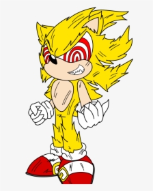 Fleetway Super Sonic Flat By Magnum13 , Png Download - Imagenes De Fleetway Sonic, Transparent Png, Free Download