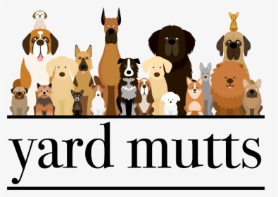Yard Mutts Logo - Dog Group Illustration, HD Png Download, Free Download