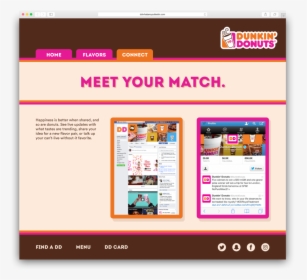 Microsite Connect - Dunkin Donuts, HD Png Download, Free Download
