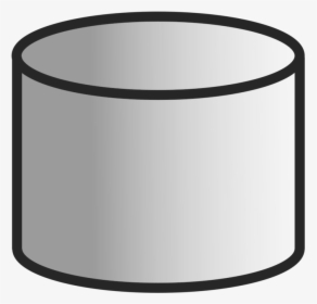 Angle,cylinder,black And White - Database Clipart Black And White, HD Png Download, Free Download