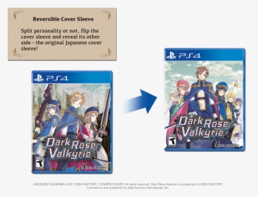 Reversible Cover Sleeve - Dark Rose Valkyrie Ps4 Pal, HD Png Download, Free Download
