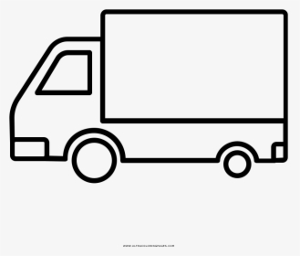 Moving Truck Coloring Page - Portable Network Graphics, HD Png Download, Free Download