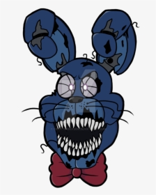 Nightmare Bonnie Headshot - Cartoon, HD Png Download, Free Download