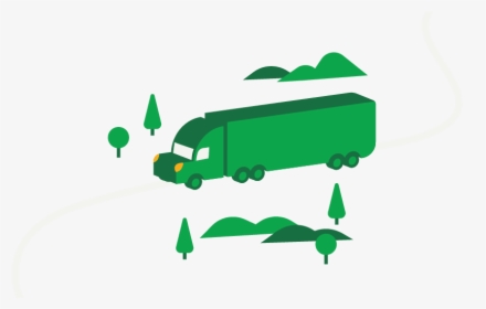 Illustration Of A Mayflower Moving Truck Driving Along - Illustration, HD Png Download, Free Download