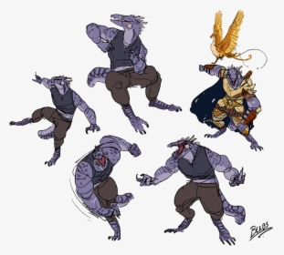 Some Sketches Of @dwarven-eccentrics Dnd Dragonborn - D&d Dragonborn Character Art, HD Png Download, Free Download