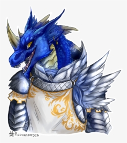 Blue Dragonborn Fighter Female, HD Png Download, Free Download