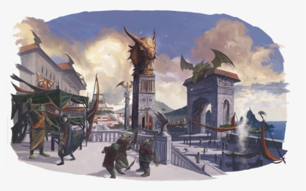 Dungeons And Dragons Dragonborn City, HD Png Download, Free Download