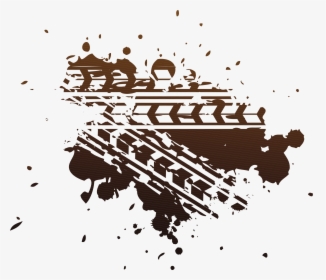 Dirt Tire Tracks Vector , Png Download - Tire Tracks Vector, Transparent Png, Free Download