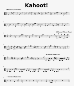 Kahoot Theme Trumpet Sheet Music Hd Png Download Kindpng
