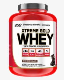 Uno Xtreme Gold Whey Protein Powder - Sports Nutrition New Launch Sports Powder Products, HD Png Download, Free Download