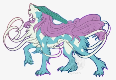 Ec- Suicune - Illustration, HD Png Download, Free Download