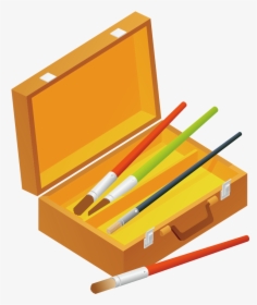 Paintbrush Tool Boxes - Wood, HD Png Download, Free Download