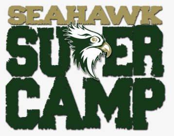 Supercamp Logo W Seahawk Rev - Bald Eagle, HD Png Download, Free Download