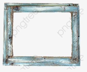 Transparent Ocean Clipart - Blue Wood Frame Png, Png Download, Free Download