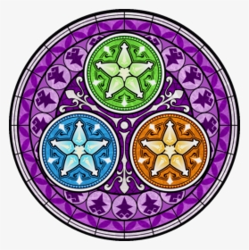 How To Make Kingdom Hearts Stained Glass Art - Kingdom Hearts Glass Art, HD Png Download, Free Download