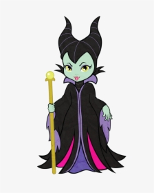 Maleficent Vector Transparent Clipart Royalty Free - Cute Maleficent Cartoon, HD Png Download, Free Download