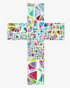 Stained Glass Cross Clipart, HD Png Download, Free Download