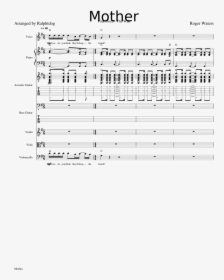 Mother Pink Floyd Piano Notes, HD Png Download, Free Download