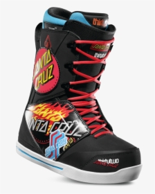 Thirtytwo Santa Cruz Lashed Snowboard Boots Black/print - Thirty Two Santa Cruz Boots, HD Png Download, Free Download