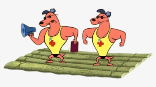 Camp Lazlo Characters Pierre And Noneck On A Raft - Camp Lazlo Pierre And Noneck, HD Png Download, Free Download